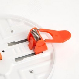 Светильник светодиодный ДВО-12w 4000К 1200Лм slim белый с регулируемым монтажным диаметром (до 90мм)