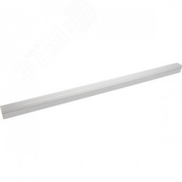 Светильник светодиодный ДПО-24вт 4000К 2400Лм линейный рассеиватель матовый в алюминиевом корпусе белый