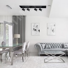 Светильник ДБО GU10 без лампы наклонный черный