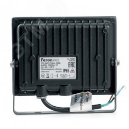 Прожектор светодиодный ДО-30w 6400К 3000 Лм IP65 черный .PRO