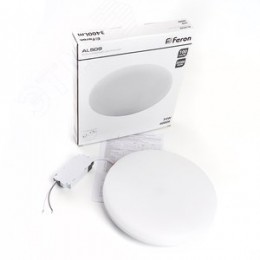 Светильник светодиодный ДВО-34w 4000К 3400Лм slim белый с регулируемым монтажным диаметром (до 210мм)