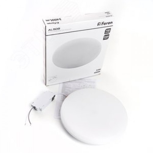 Светильник светодиодный ДВО-34w 4000К 3400Лм slim белый с регулируемым монтажным диаметром (до 210мм)