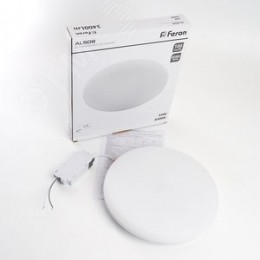 Светильник светодиодный ДВО-34w 6400К 3400Лм slim белый с регулируемым монтажным диаметром (до 210мм)