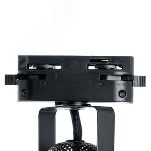 Светильник трековый на шинопровод ДПО GU10 без лампы черный