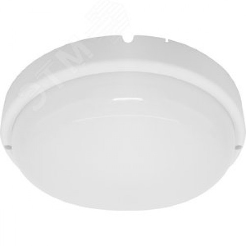 Светильник светодиодный ДБП-12w с акустическим датчиком 6500К 900Лм IP65 с дежурным режимом круглый белый ЖКХ