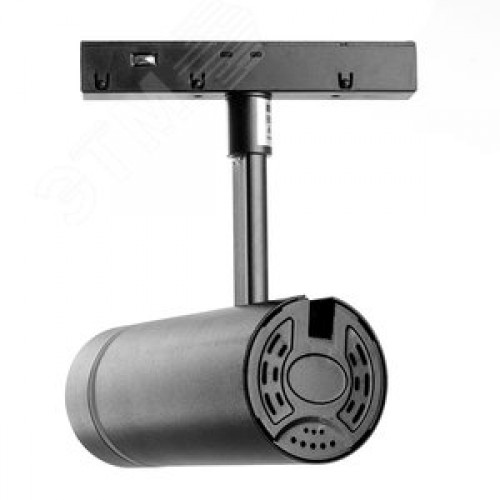 Светильник светодиодный трековый магнитный на шинопровод ДПО-10w 4000К 800Лм 48v черный