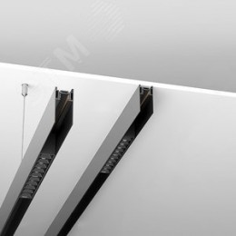 Шинопровод для низковольтных магнитных трековых   светильников  2м черный