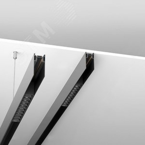 Шинопровод для низковольтных магнитных трековых   светильников  2м черный