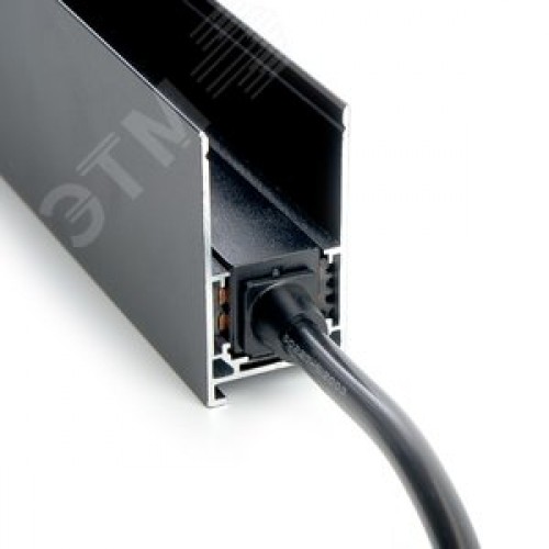 Соединитель-коннектор гибкий черный для низковольтного шинопровода