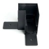 Соединитель угловой черный для низковольтного накладного шинопровода