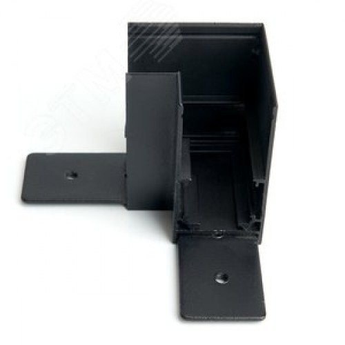 Соединитель угловой черный для низковольтного накладного шинопровода