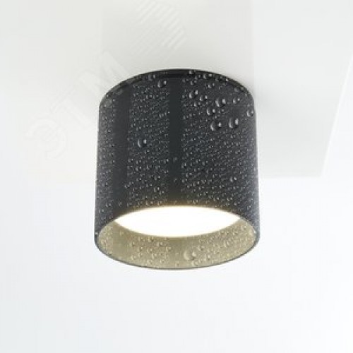 Светильник ДПО-12w GX53 без лампы IP44 черный