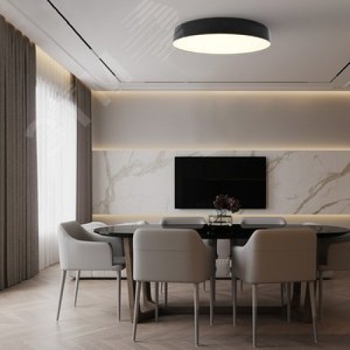 Светильник светодиодный ДБО-60w 3000-6500К max 3600Лм управляемый черный