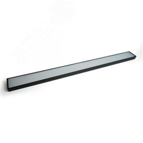 Светильник светодиодный ДПО-42вт 4000К 3360Лм линейный рассеиватель матовый в стальном корпусе черный .ONE