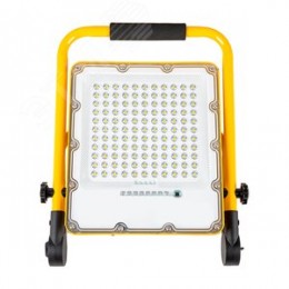 Прожектор светодиодный ДО-100w переносной аккумуляторный 6400K IP66 с зарядным устройством
