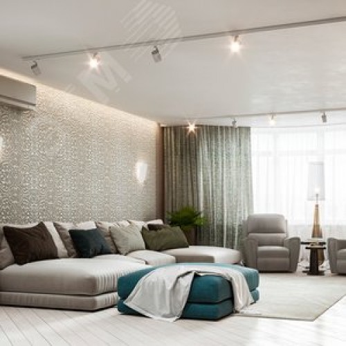 Светильник светодиодный трековый на шинопровод ДПО-18w 4000К 1440 Лм белый .ONE