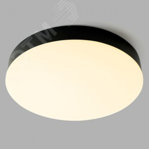 Светильник светодиодный ДБО-36w 3000/4000/6400К 2880Лм с переключением цветовой температуры черный .ONE