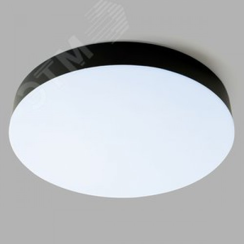 Светильник светодиодный ДБО-36w 3000/4000/6400К 2880Лм с переключением цветовой температуры черный .ONE