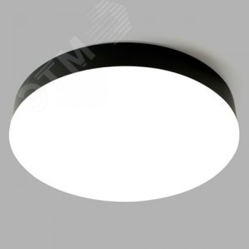 Светильник светодиодный ДБО-36w 3000/4000/6400К 2880Лм с переключением цветовой температуры черный .ONE