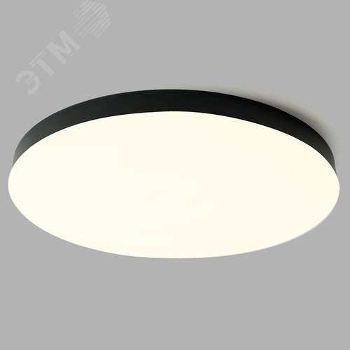 Светильник светодиодный ДБО-72w 3000/4000/6400К 5760Лм с переключением цветовой температуры черный .ONE