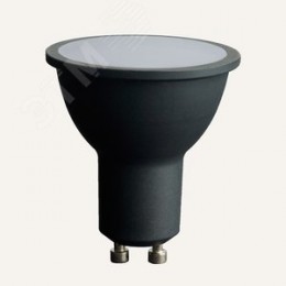 Лампа светодиодная LED 8вт 230в GU10 белый черный корпус .PRO