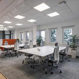 Панель светодиодная ДВО-36w 595х595х19 4000K 3100Лм призма с индексом цветопередачи >90Ra IP40 панель LED