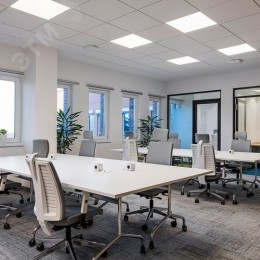 Панель светодиодная ДВО-36w 595х595х19 4000K 3100Лм призма с индексом цветопередачи >90Ra IP40 панель LED