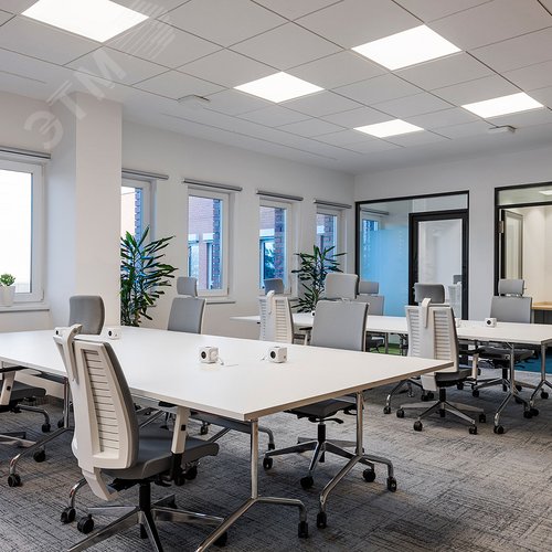 Панель светодиодная ДВО-36w 595х595х19 4000K 3100Лм призма с индексом цветопередачи >90Ra IP40 панель LED