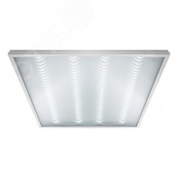 Панель светодиодная ДВО-40w 595х595х19 4000К 3100Лм c блоком аварийного питания 1ч призма IP40 LED