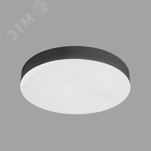 Светильник светодиодный ДПО-12w 4000K 960Лм черный IP44