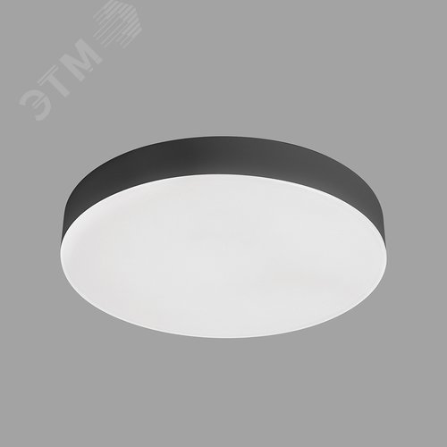 Светильник светодиодный ДПО-24w 4000K 1920Лм черный IP44