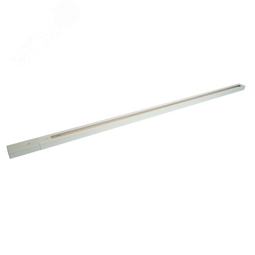 Шинопровод для трековых светильников 1м белый квадратный (в наборе токовод заглушка крепление)