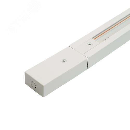 Шинопровод для трековых светильников 3м белый квадратный (в наборе токовод заглушка крепление)