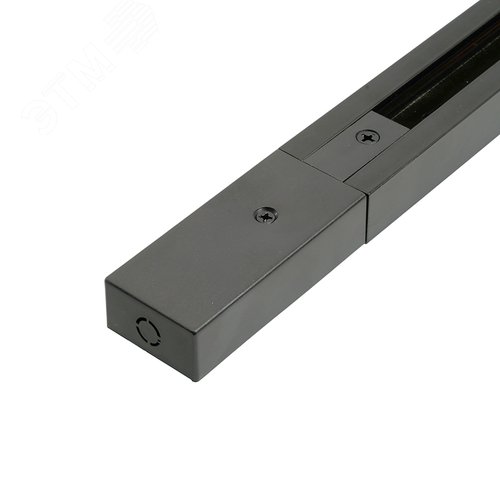 Шинопровод для трековых светильников 2м черный квадратный (в наборе токовод заглушка крепление)