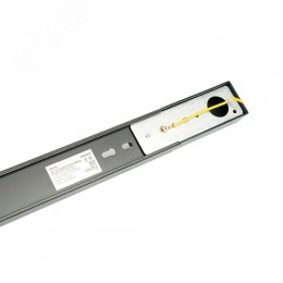 Шинопровод для трековых светильников 2м черный квадратный (в наборе токовод заглушка крепление)