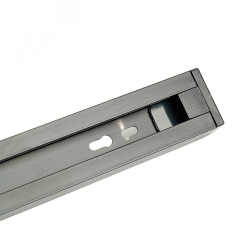 Шинопровод для трековых светильников 3м черный квадратный (в наборе токовод заглушка крепление)