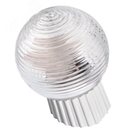 Светильник НББ-61-60-014 прозрачный стекло основание белый пластик