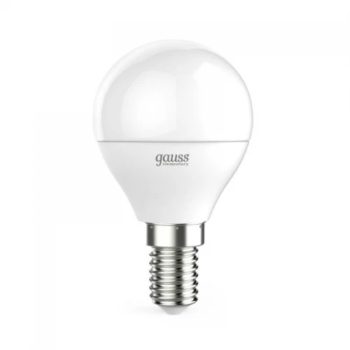 Лампа светодиодная Elementary 6Вт P45 шар 4100К нейтр. бел. E14 450лм GAUSS 53126