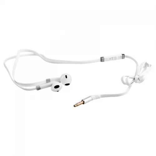 Наушники вкладыши с микрофоном проводные ELX-WHP02-C01 3.5мм 1.2м коробка бел. Ergolux 15283