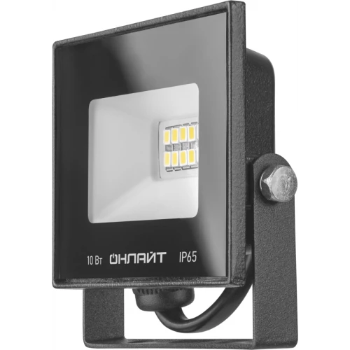 Прожектор светодиодный 71 656 OFL-10-4K-BL-IP65-LED 10Вт 4000К IP65 800лм черн. ОНЛАЙТ 71656