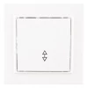 Переключатель проходной 1-кл. СП Минск 10А IP20 бел. Basic EKF ERV10-025-10