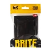 Выключатель 2-кл. СП BRITE ВСР10-2-0-БрЧ 10А в сборе черн. IEK BR-V20-0-10-K02-F