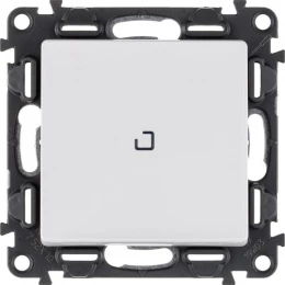 Выключатель 1-кл. СП Valena Life 10А IP20 250В 10AX с подсветкой с лиц. панелью механизм бел. Leg 752410
