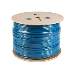 Кабель витая пара F/UTP 4х2х23AWG кат.6 solid CU PVC син. (м) Rexant 01-0147