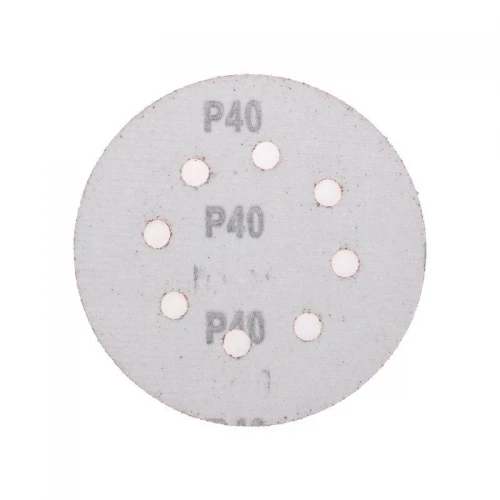 Диск абразивный перфорированный на ворсовой основе на липучке P40 125мм (уп.10шт) Kranz KR-91-1164