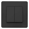 Выключатель 2-кл. СП Blanca 10А IP20 (сх. 5) 250В антрацит SE BLNVS010506