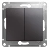 Выключатель 2-кл. СП Glossa 10А IP20 (сх. 5) 10AX механизм графит SchE GSL001351