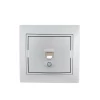 Розетка компьютерная 1-м СП Mira RJ45 сер. метал. LEZARD 701-1010-139